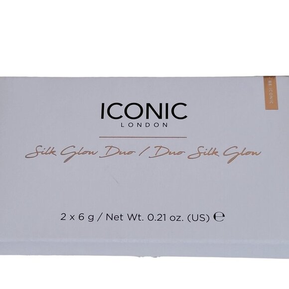 Iconic London Silk Glow Duo/Duo Silk Glow Blush and Highlight Duo Coral Glow - Picture 12 of 12
